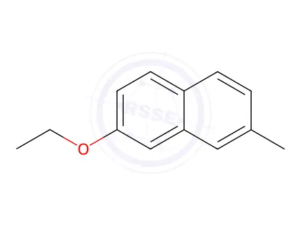 Chemical structure of Naphthalene, 2-ethoxy-7-methyl-(7CI,8CI,9CI)