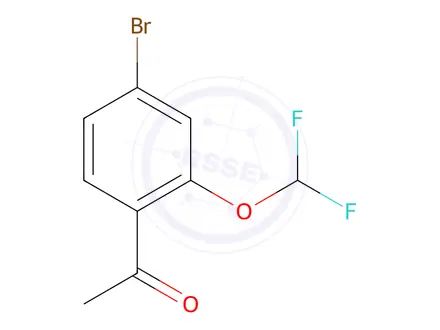 Chemical structure of 1-(4-Bromo-2-(difluoromethoxy)phenyl)ethanone