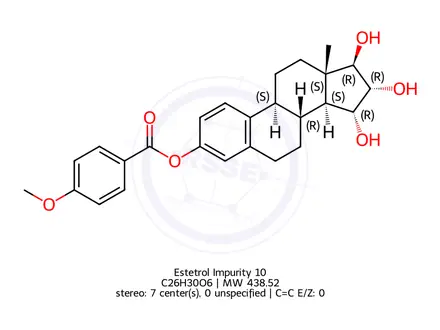 Chemical structure of Estetrol Impurity 10