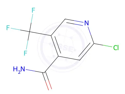 Chemical structure of 2-Chloro-5-(trifluoromethyl)pyridine-4-carboxamide