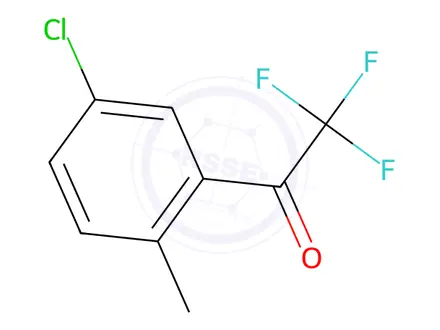 Chemical structure of 1-(5-Chloro-2-methylphenyl)-2,2,2-trifluoroethan-1-one