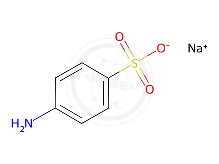 Chemical structure of Sodium p-aminobenzenesulfonate