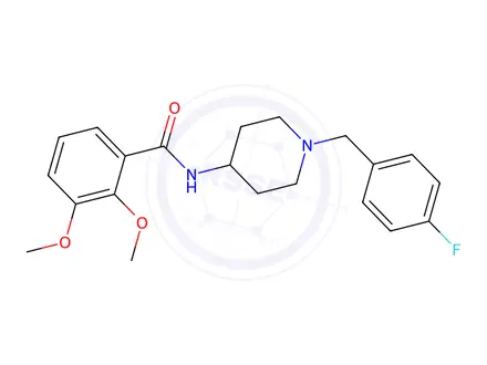 Chemical structure of 2,3-dimethoxy-N-(1-(4-fluorobenzyl)piperidin-4-yl)benzamide