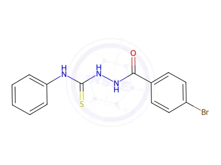 Chemical structure of 2-(4-Bromobenzoyl)-N-phenylhydrazine-1-carbothioamide