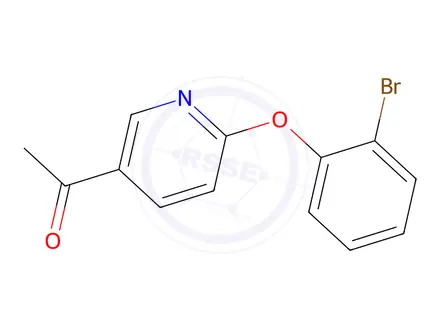Chemical structure of 1-(6-(2-Bromophenoxy)pyridin-3-yl)ethanone
