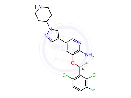 Chemical structure of Crizotinib