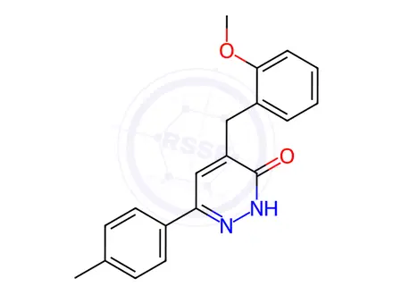 Chemical structure of 4-(2-Methoxybenzyl)-6-(p-tolyl)pyridazin-3(2H)-one