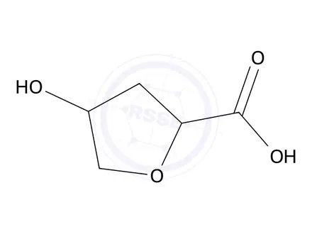 Chemical structure of trans-4-Hydroxytetrahydrofuran-2-carboxylic acid