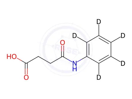 Chemical structure of 4-Anilino-4-oxobutanoic acid-d5