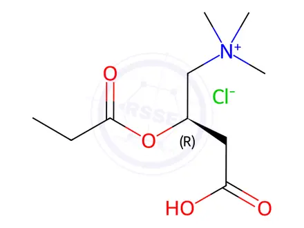 Chemical structure of Propionyl-L-carnitine hydrochloride