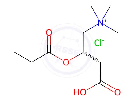 Chemical structure of (±)-Propionylcarnitine Chloride