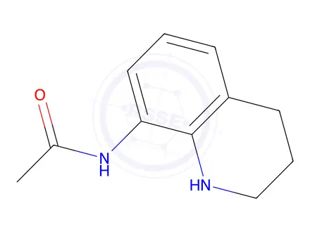 Chemical structure of N-(1,2,3,4-tetrahydroquinolin-8-yl)acetamide