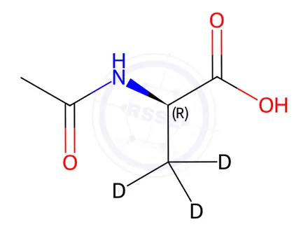 Chemical structure of N-Acetyl-D-Alanine-d3