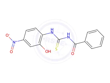 Chemical structure of 1-Benzoyl-3-(2-hydroxy-4-nitrophenyl)thiourea