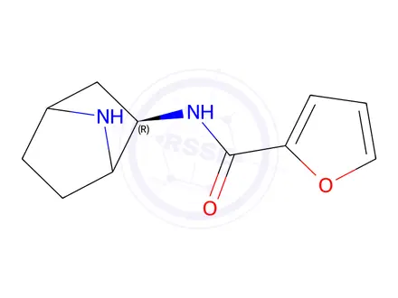 Chemical structure of N-((2R)-7-Azabicyclo[2.2.1]heptan-2-yl)furan-2-carboxamide