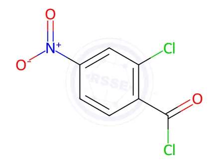 Chemical structure of 2-chloro-4-nitrobenzoyl chloride