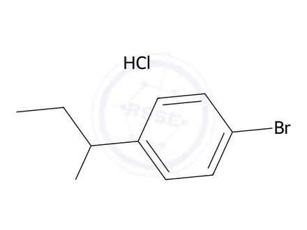 Chemical structure of 1-(4-Bromophenyl)propan-1-amine hcl