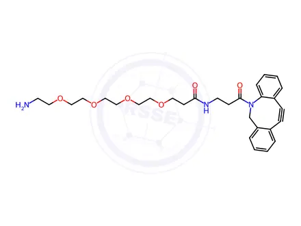 Chemical structure of 4,7,10,13-Tetraoxapentadecanamide, 15-amino-N-[3-(11,12-didehydrodibenz[b,f]azocin-5(6H)-yl)-3-oxopropyl]