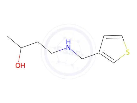 Chemical structure of 4-((Thiophen-3-ylmethyl)amino)butan-2-ol