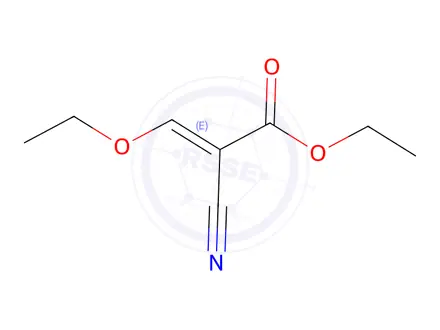 Chemical structure of Ethyl (E)-2-cyano-3-ethoxyacrylate