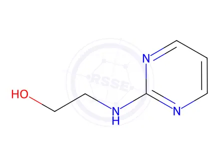 Chemical structure of 2-[(pyrimidin-2-yl)amino]ethan-1-ol