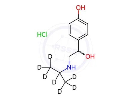 Chemical structure of Deterenol Hydrochloride-d7
