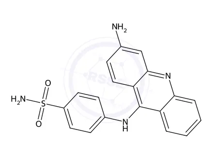 Chemical structure of 4-((3-Aminoacridin-9-yl)amino)benzenesulfonamide