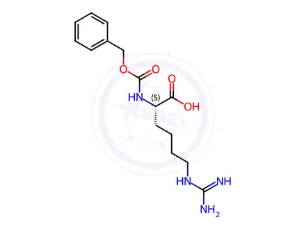 Chemical structure of Z-HomoArg-OH