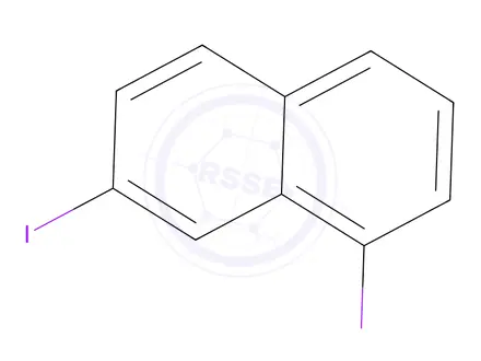 Chemical structure of 1,7-Diiodonaphthalene