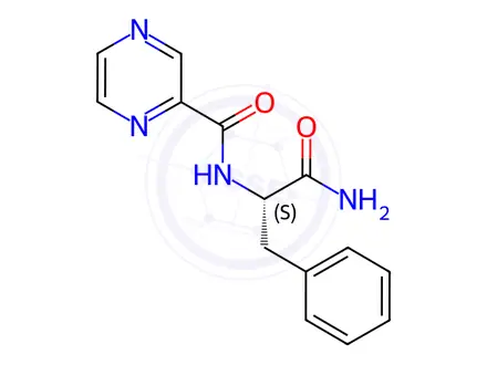 Chemical structure of Bortezomib Amide Impurity