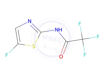 Chemical structure of 2,2,2-Trifluoro-N-(5-fluorothiazol-2-yl)acetamide