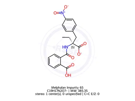 Chemical structure of Melphalan Impurity 65