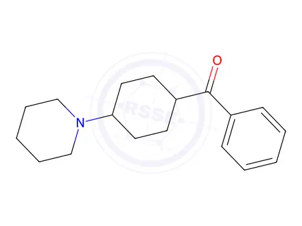 Chemical structure of Phenyl(1-piperidinocyclohexyl)methanone