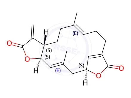 Chemical structure of ovatodiolide