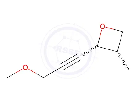 Chemical structure of 2-Hexyne, 4,6-epoxy-1-methoxy-5-methyl-(8CI)