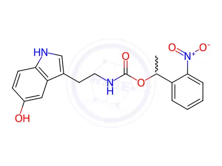 Chemical structure of NPEC-caged serotonin