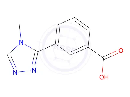 Chemical structure of 3-(4-Methyl-4H-1,2,4-triazol-3-yl)benzoic acid