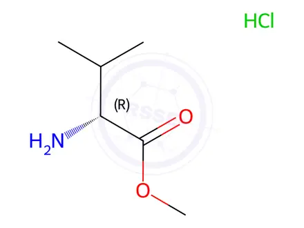 Chemical structure of D-Valine Methyl Ester Hydrochloride