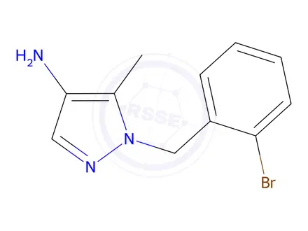 Chemical structure of 1-(2-Bromobenzyl)-5-methyl-1h-pyrazol-4-amine