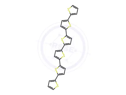 Chemical structure of Sexithiophene