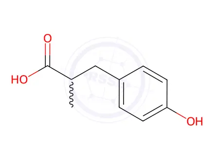 Chemical structure of 3-(4-Hydroxyphenyl)-2-methylpropionic acid