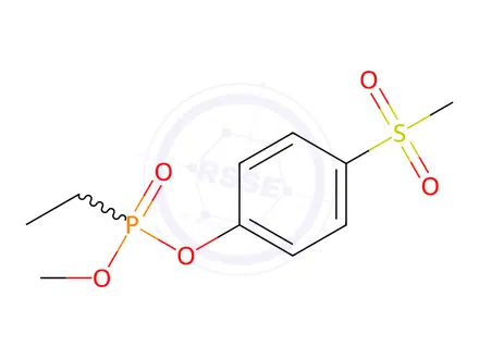 Chemical structure of Ethylphosphonic acid methyl 4-(methylsulfonyl)phenyl ester
