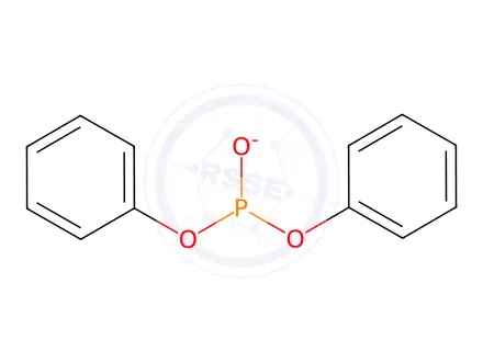 Chemical structure of Phosphorous acid, diphenyl ester