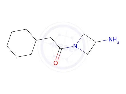 Chemical structure of 1-(3-aminoazetidin-1-yl)-2-cyclohexylethan-1-one