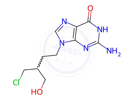 Chemical structure of Dehydroxy-(chloro) Penciclovir