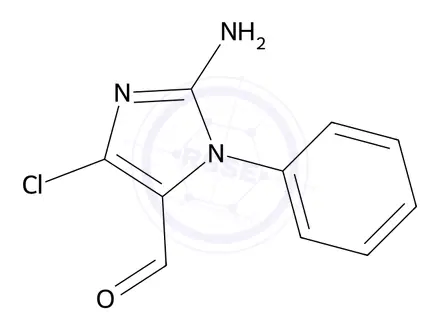 Chemical structure of 2-Amino-4-chloro-1-phenyl-1h-imidazole-5-carbaldehyde