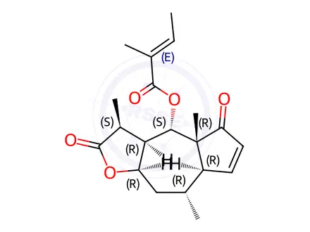 Chemical structure of Microhelenin C