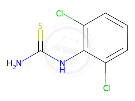 Chemical structure of 2,6-Dichlorophenylthiourea