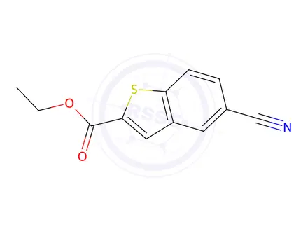 Chemical structure of Ethyl 5-cyano-1-benzothiophene-2-carboxylate
