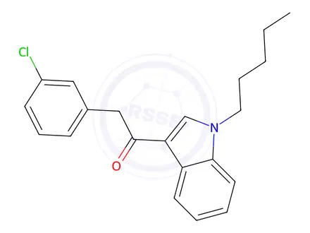 Chemical structure of JWH-203 Impurity 2 (JWH 203 3-Chloro Isomer)